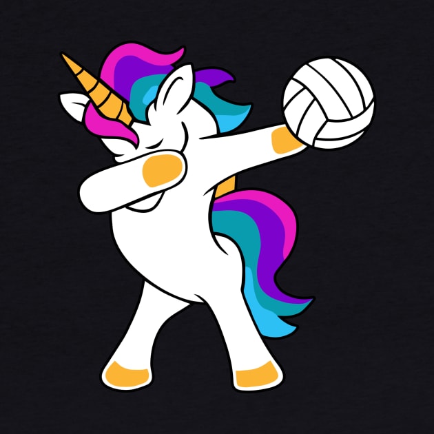 Volleyball Unicorn Dabbing by StacysCellar